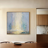 Abstract 1319 Canvas Art 16" x 16" / 40 x 40 cm / Black