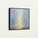 Abstract 1319 Canvas Art 16" x 16" / 40 x 40 cm / Black