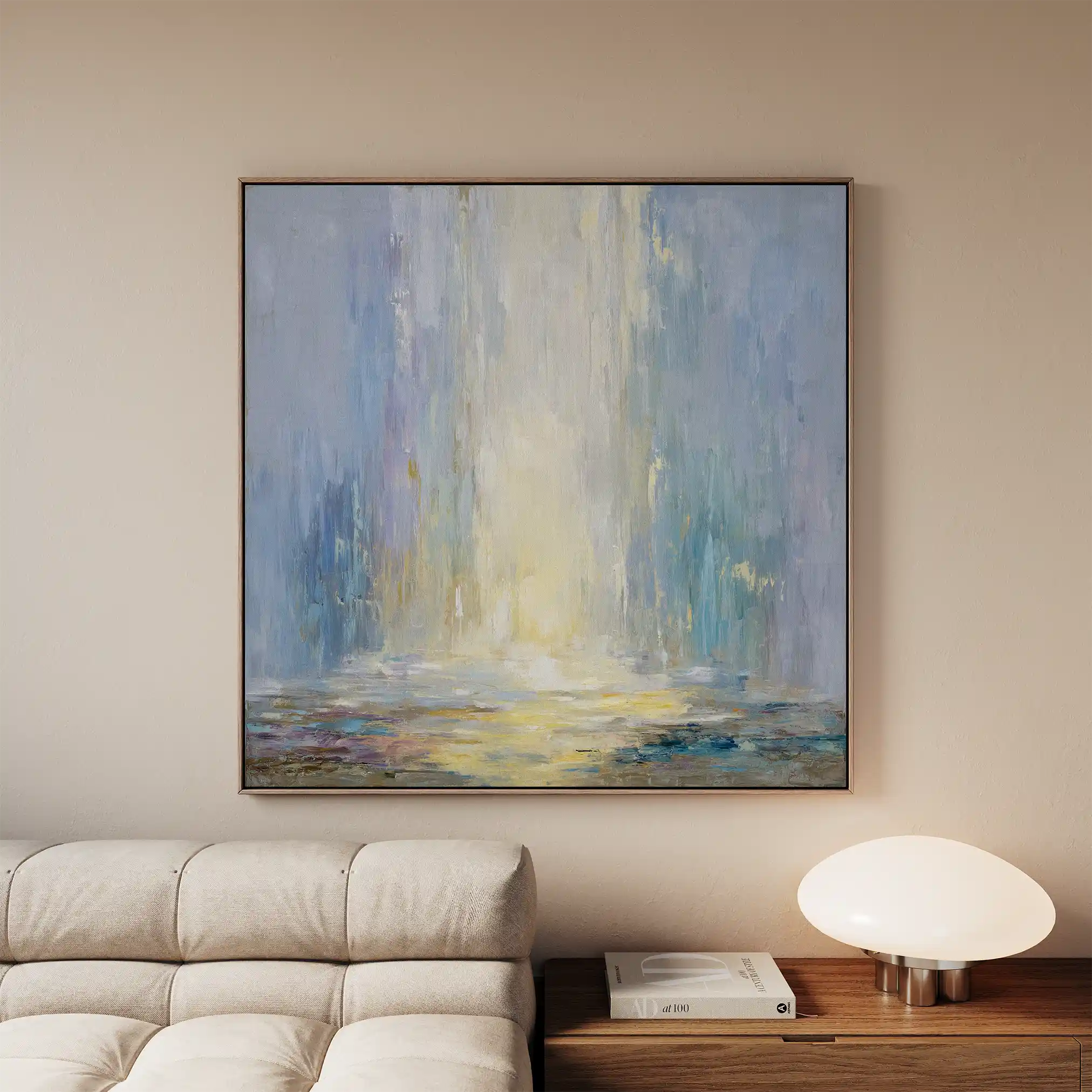 Abstract 1319 Canvas Art 60 x 60 cm / Black