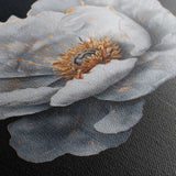 Floral 1319 Canvas Art 16" x 16" / 40 x 40 cm / Black