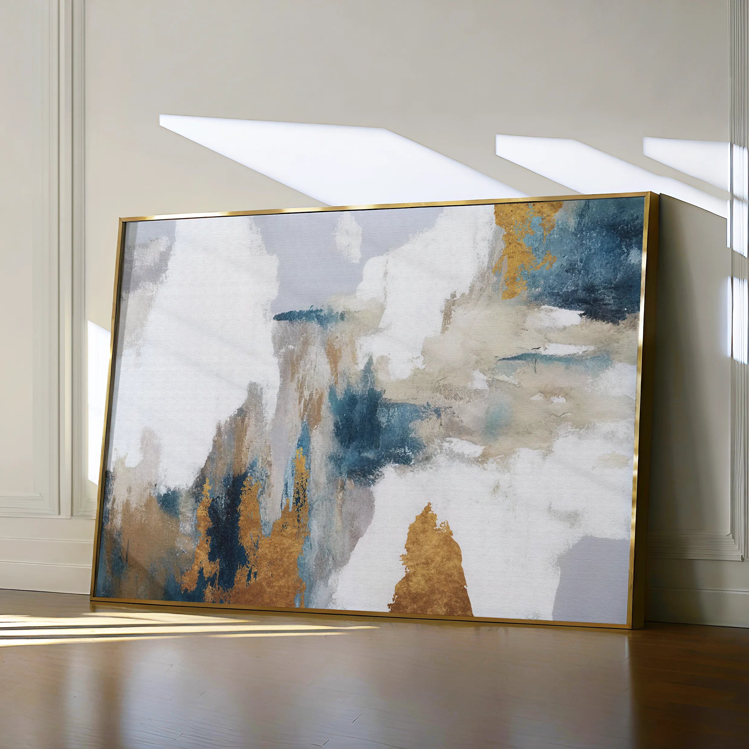 Abstract 132 Canvas Art 18" x 24" / 45 x 60 cm / Black