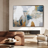 Abstract 132 Canvas Art 18" x 24" / 45 x 60 cm / Black