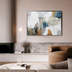 Abstract 132 Canvas Art 18" x 24" / 45 x 60 cm / Black