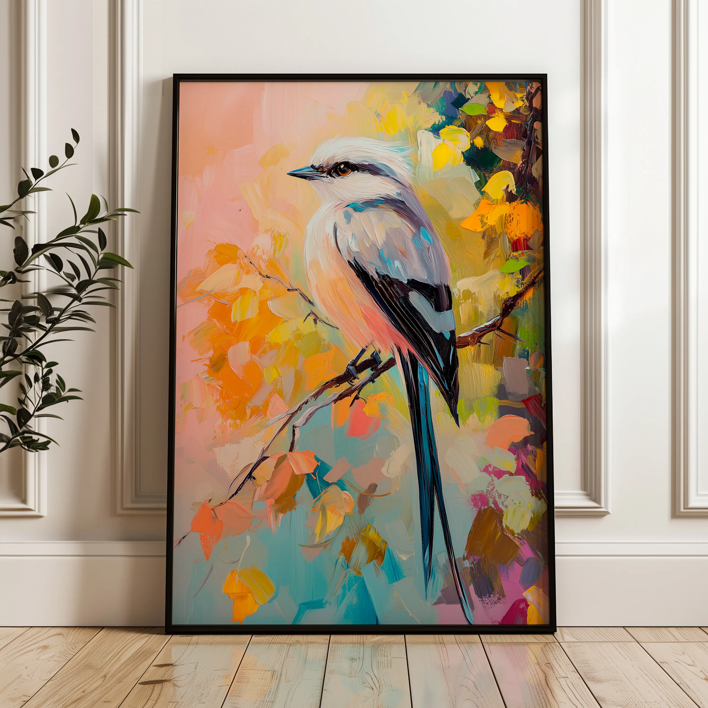 Animals 132 Canvas Art 18" x 24" / 45 x 60 cm / Black