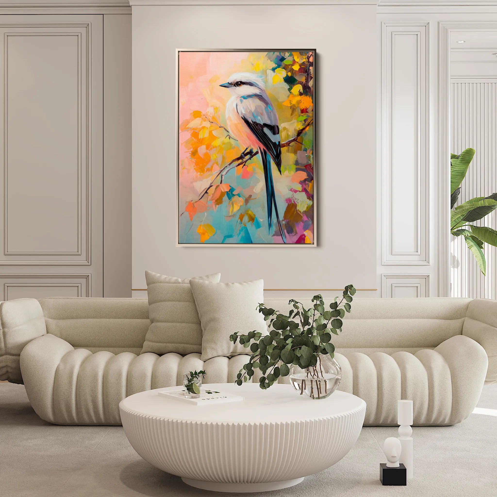 Animals 132 Canvas Art 18" x 24" / 45 x 60 cm / Black