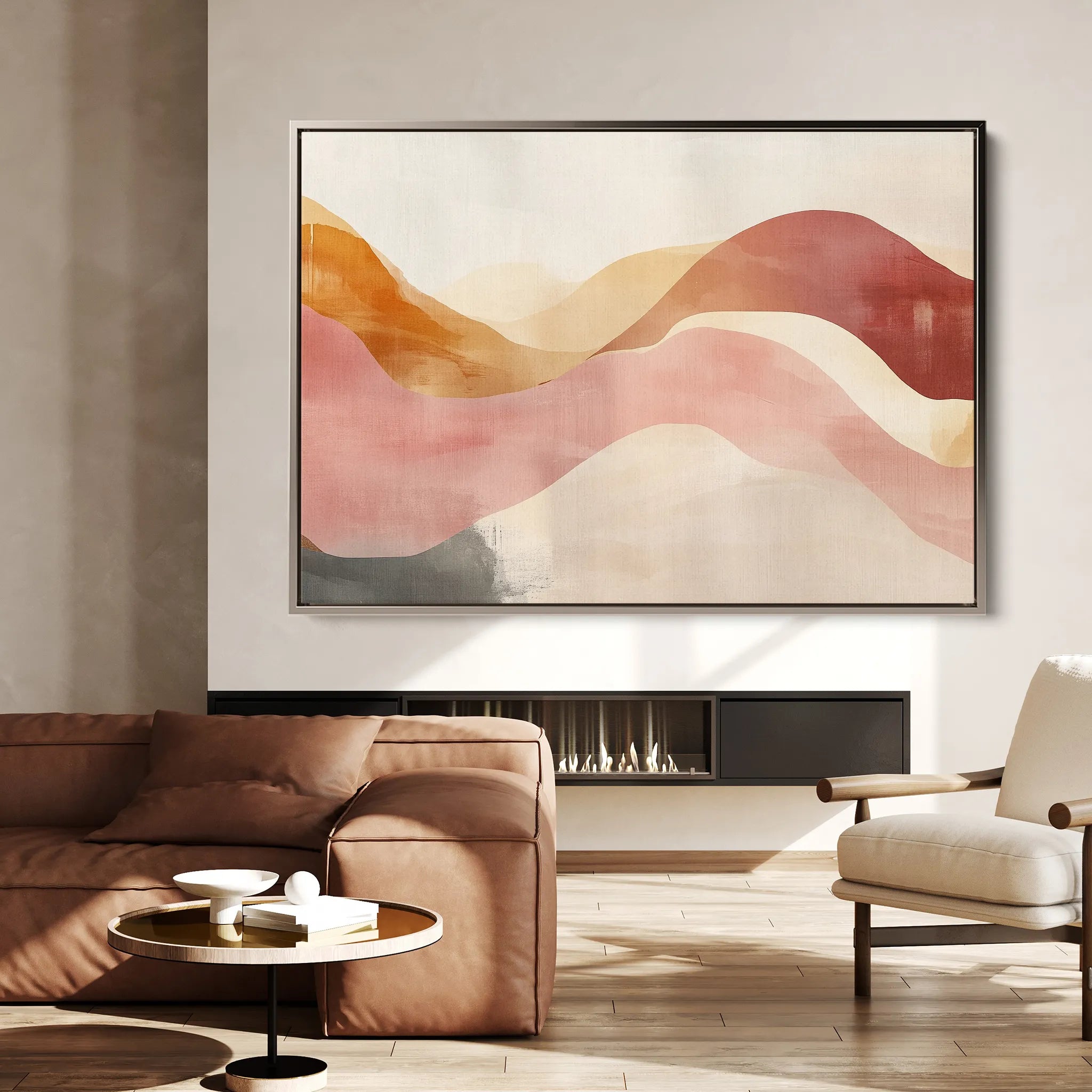 Boho 132 Canvas Art 18" x 24" / 45 x 60 cm / Black