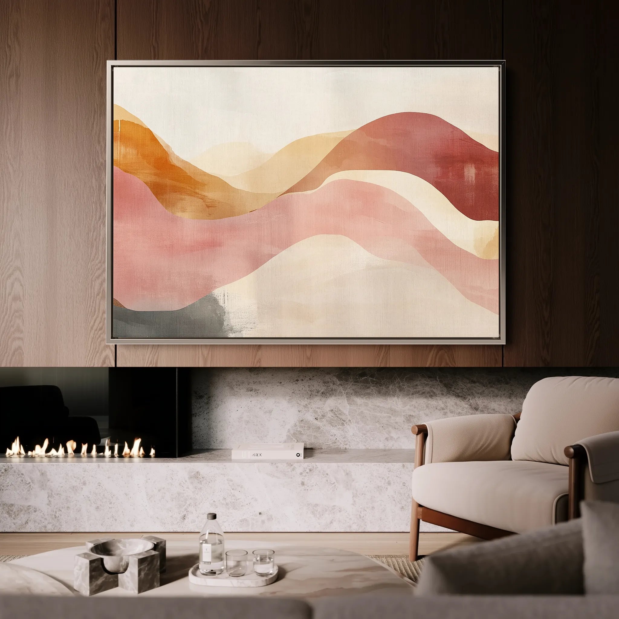 Boho 132 Canvas Art 18" x 24" / 45 x 60 cm / Black