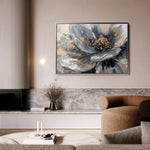 Floral 132 Canvas Art 18" x 24" / 45 x 60 cm / Black