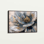 Floral 132 Canvas Art 18" x 24" / 45 x 60 cm / Black