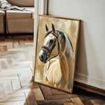 Horses 132 Canvas Art 18" x 24" / 45 x 60 cm / Black