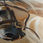 Horses 132 Canvas Art 18" x 24" / 45 x 60 cm / Black