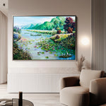 Landscape 132 Canvas Art 18" x 24" / 45 x 60 cm / Black
