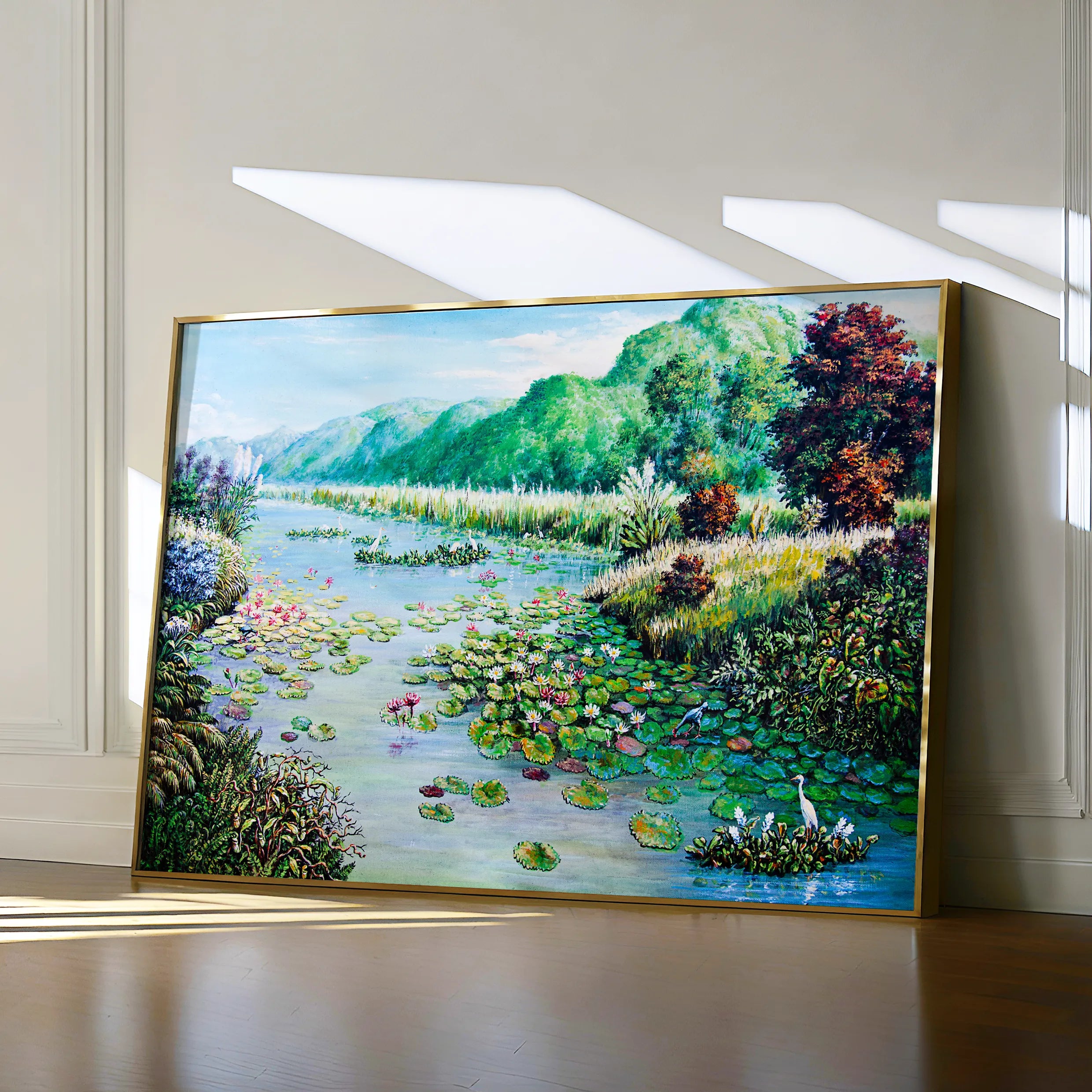 Landscape 132 Canvas Art 18" x 24" / 45 x 60 cm / Black