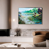 Landscape 132 Canvas Art 18" x 24" / 45 x 60 cm / Black
