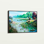 Landscape 132 Canvas Art 18" x 24" / 45 x 60 cm / Black
