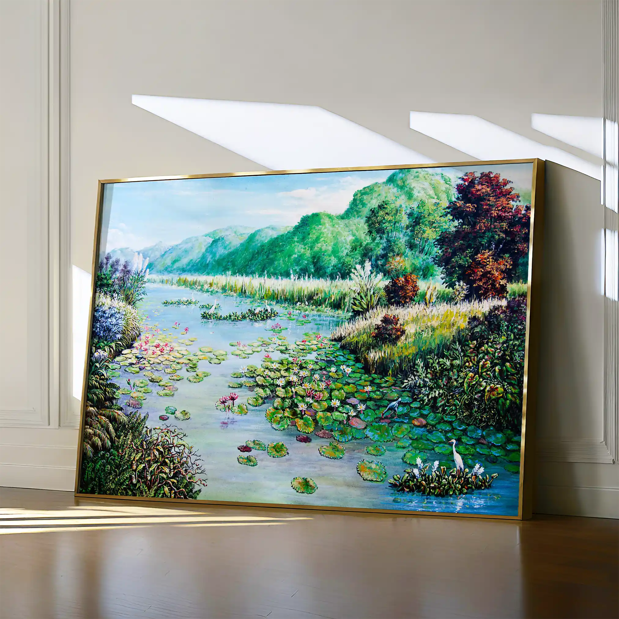 Landscape 132 Canvas Art 60 x 40 cm / Black