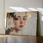 Portrait 132 Canvas Art 18" x 24" / 45 x 60 cm / Black