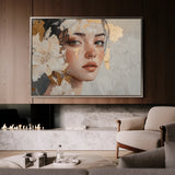 Portrait 132 Canvas Art 18" x 24" / 45 x 60 cm / Black