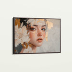 Portrait 132 Canvas Art 18" x 24" / 45 x 60 cm / Black