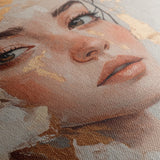 Portrait 132 Canvas Art 18" x 24" / 45 x 60 cm / Black