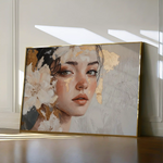 Portrait 132 Canvas Art 60 x 40 cm / Black