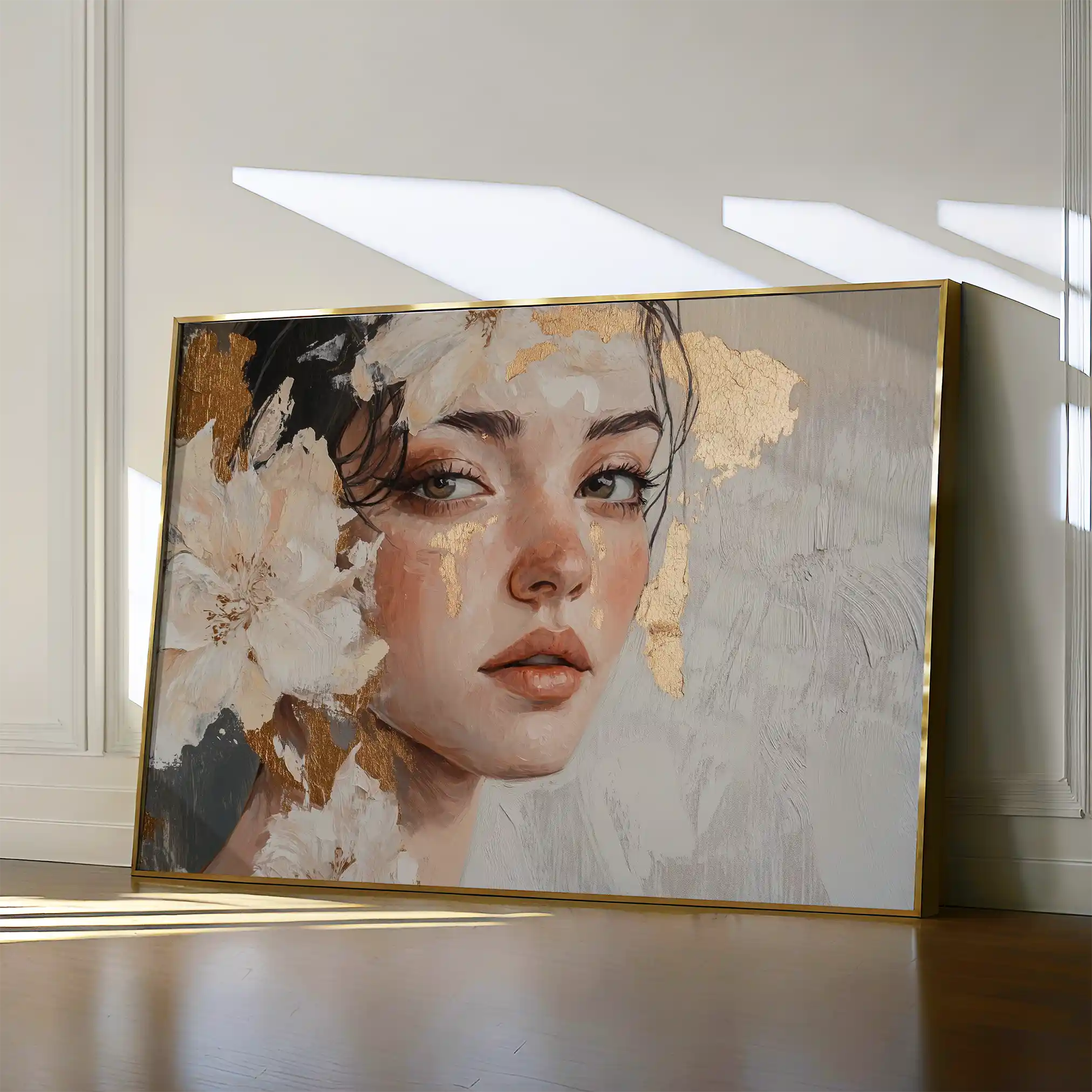 Portrait 132 Canvas Art 60 x 40 cm / Black