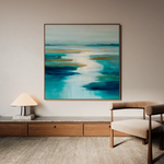 Abstract 1321 Canvas Art 60 x 60 cm / Black