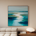 Abstract 1321 Canvas Art 60 x 60 cm / Black