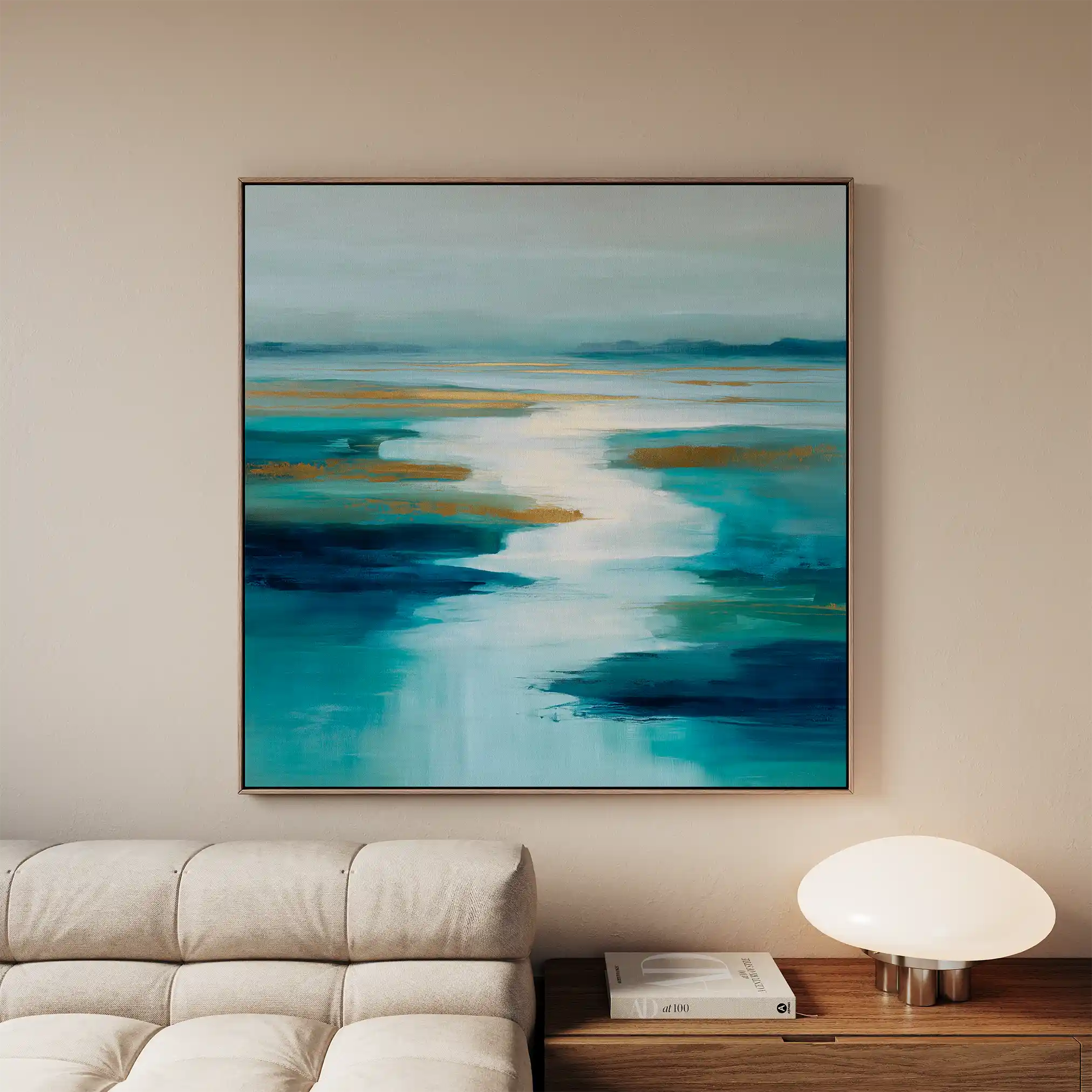 Abstract 1321 Canvas Art 60 x 60 cm / Black