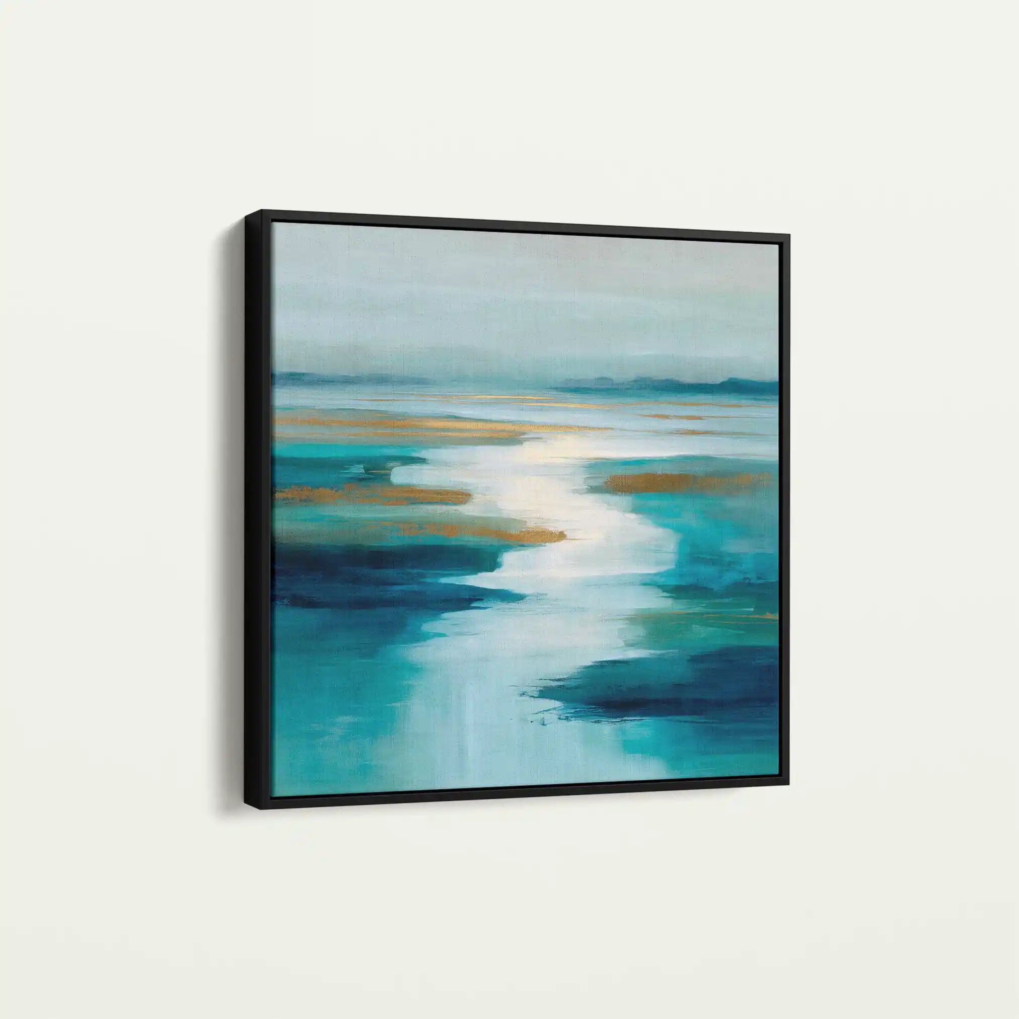 Abstract 1321 Canvas Art 60 x 60 cm / Black