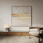 Abstract 1322 Canvas Art 16" x 16" / 40 x 40 cm / Black