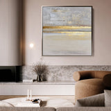Abstract 1322 Canvas Art 16" x 16" / 40 x 40 cm / Black