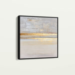 Abstract 1322 Canvas Art 16" x 16" / 40 x 40 cm / Black