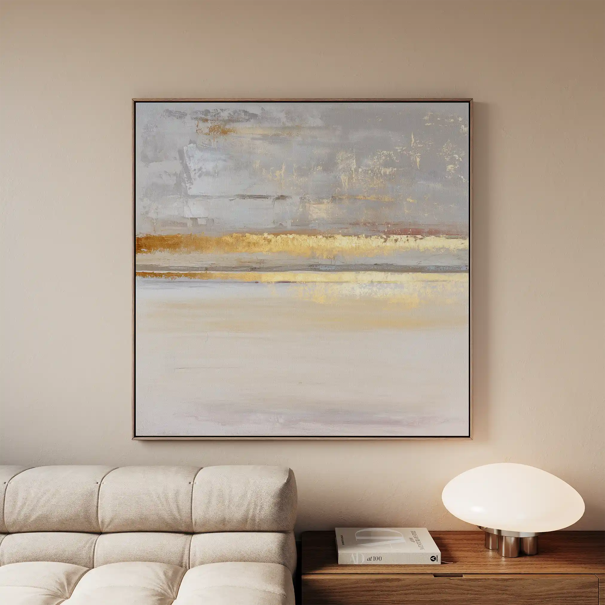 Abstract 1322 Canvas Art 60 x 60 cm / Black