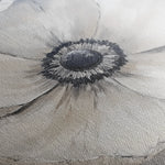 Floral 1322 Canvas Art 16" x 16" / 40 x 40 cm / Black