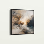Abstract 1323 Canvas Art 16" x 16" / 40 x 40 cm / Black
