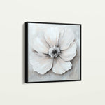 Floral 1323 Canvas Art 16" x 16" / 40 x 40 cm / Black