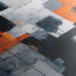 Abstract 1324 Canvas Art 16" x 16" / 40 x 40 cm / Black