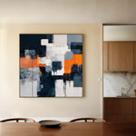 Abstract 1324 Canvas Art 60 x 60 cm / Black