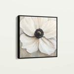 Floral 1325 Canvas Art 16" x 16" / 40 x 40 cm / Black
