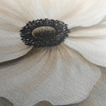 Floral 1325 Canvas Art 16" x 16" / 40 x 40 cm / Black