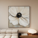 Floral 1325 Canvas Art 60 x 60 cm / Black