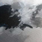Abstract 1327 Canvas Art 16" x 16" / 40 x 40 cm / Black