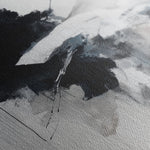 Abstract 1328 Canvas Art 16" x 16" / 40 x 40 cm / Black