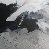 Abstract 1328 Canvas Art 16" x 16" / 40 x 40 cm / Black