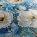 Floral 1329 Canvas Art 16" x 16" / 40 x 40 cm / Black