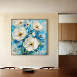 Floral 1329 Canvas Art 60 x 60 cm / Black