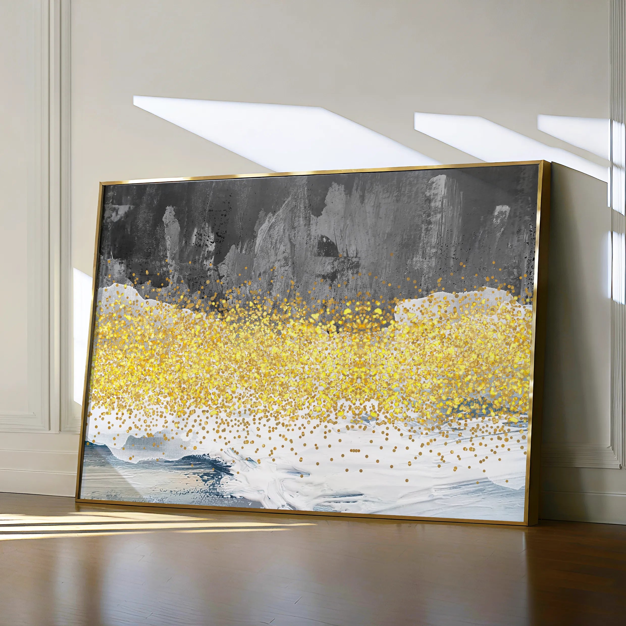 Abstract 133 Canvas Art 18" x 24" / 45 x 60 cm / Black