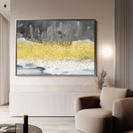 Abstract 133 Canvas Art 18" x 24" / 45 x 60 cm / Black