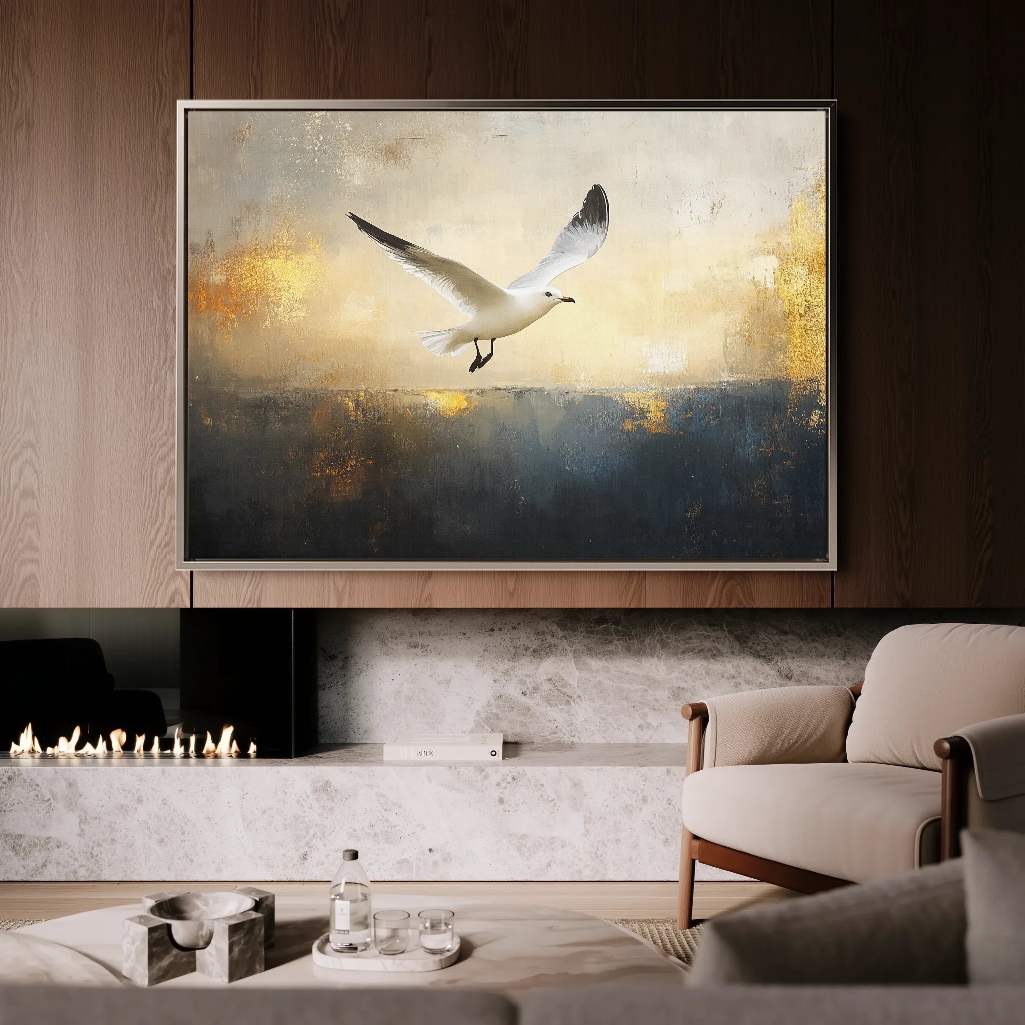 Animals 133 Canvas Art 18" x 24" / 45 x 60 cm / Black